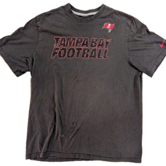 Nike Tampa Bay Buccaneers Football Men's XL T-Shirt NFL Super Bowl Champs Gray - Picture 1 of 12